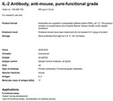 Anti-IL-2 pure, funct grade, mouse